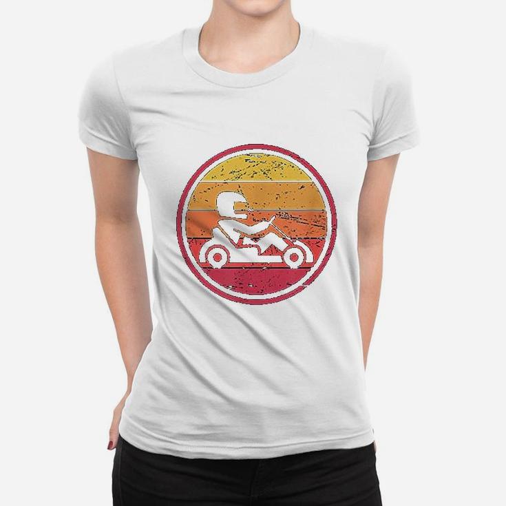 Go Cart Racing Gift Retro Vintage Go Kart Women T-shirt
