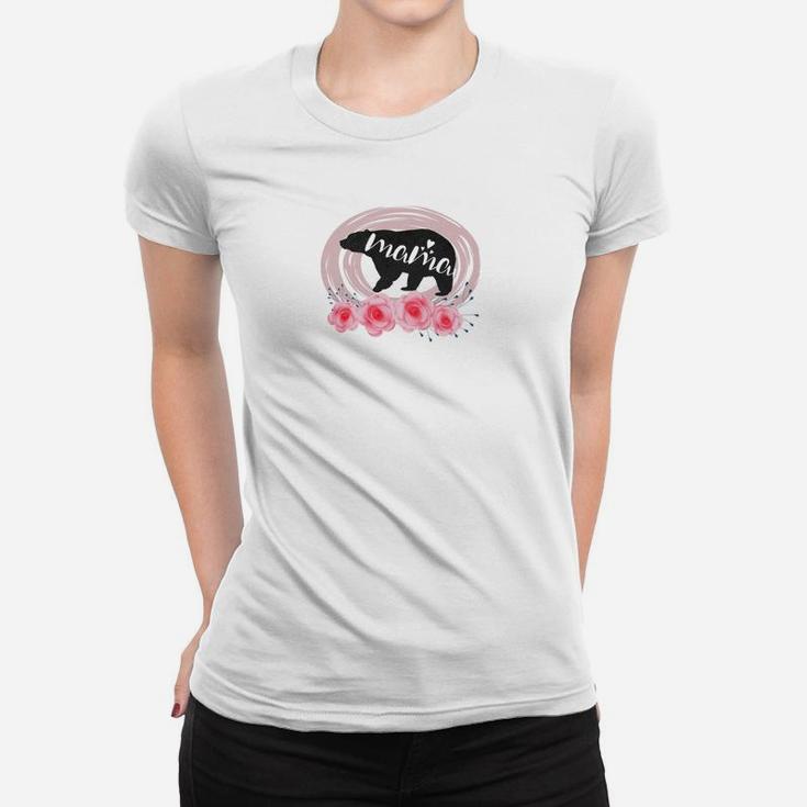 Mama Bear Cute Camping Tee For Women On Mothers Day Women T-shirt