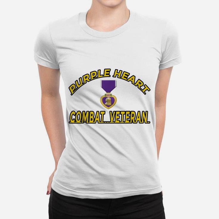 Purple Heart Combat Veteran T-Shirt Women T-shirt