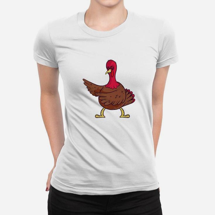 Thanksgiving Turkey Floss Dance Turkey Gif Women T-shirt
