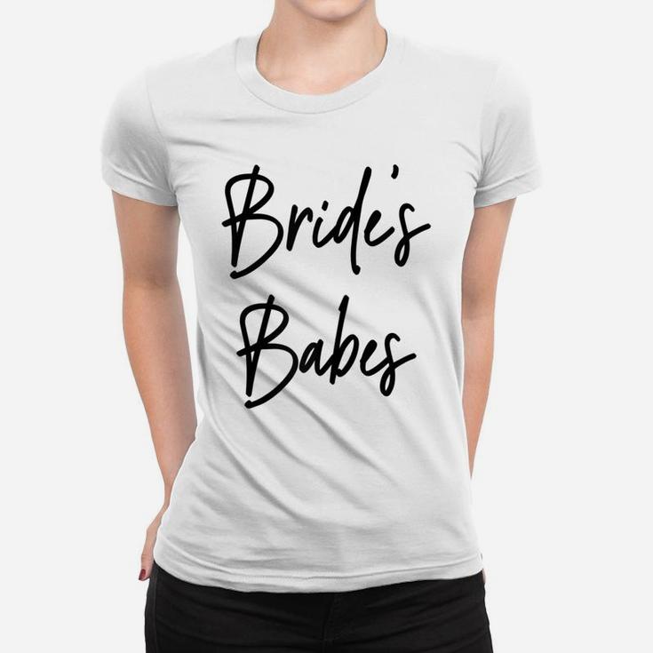 Womens Bride's Babes Bachelorette Bridesmaid Women T-shirt