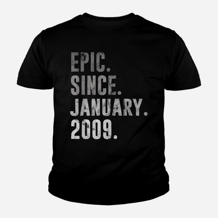12 Year Old Birthday Gifts Epic Since January 2009 Youth T-shirt