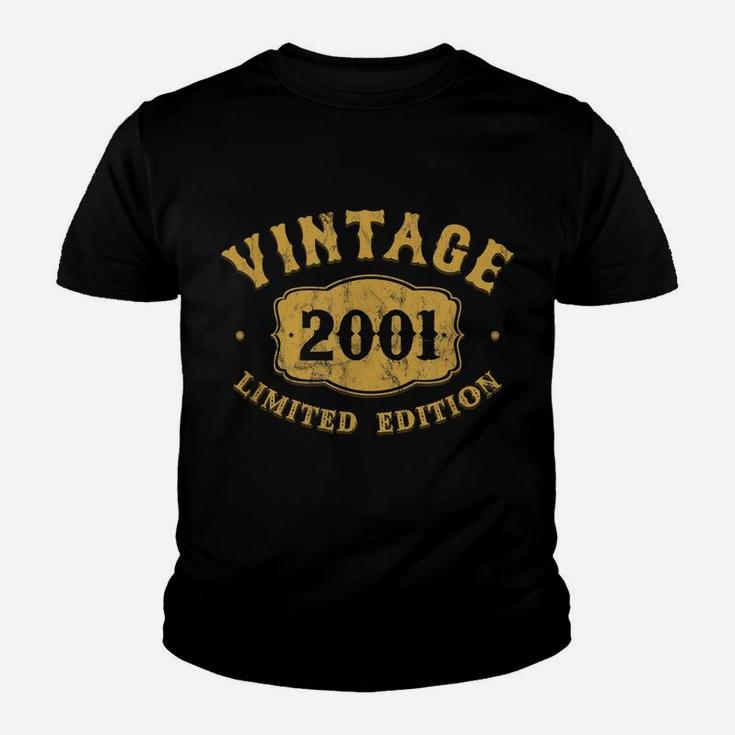 19 Years Old 19Th B-Day Birthday Vintage Gift 2001 E7 Youth T-shirt