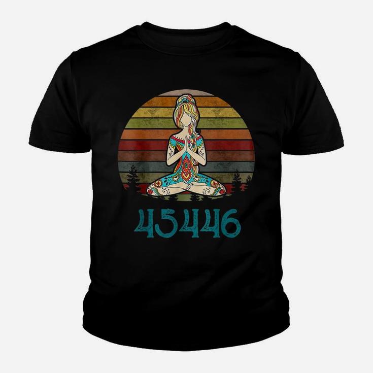 45446 Beige Af 45 Against 45 Yoga Namaste Youth T-shirt