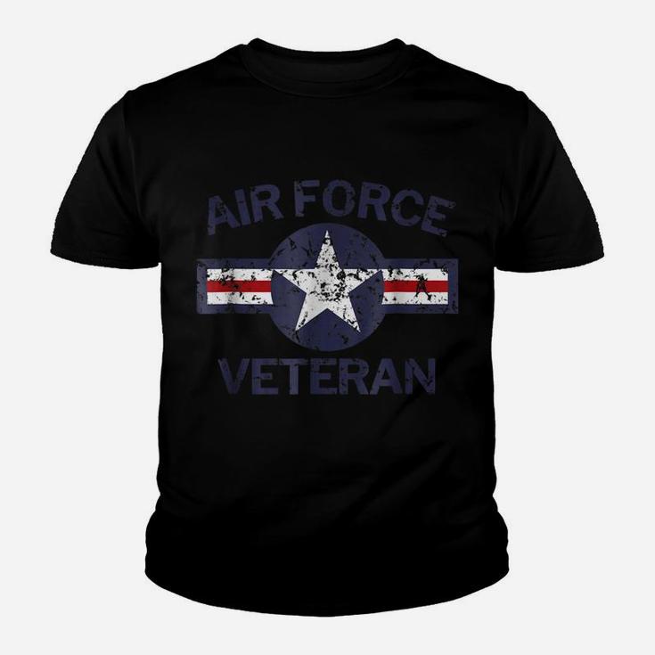 Air Force Veteran With Vintage Roundel Grunge Youth T-shirt