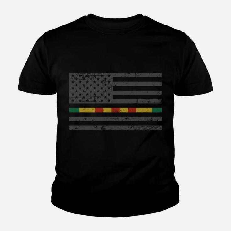 American Flag With Vietnam Ribbon Stripe For Vietnam Veteran Sweatshirt Youth T-shirt
