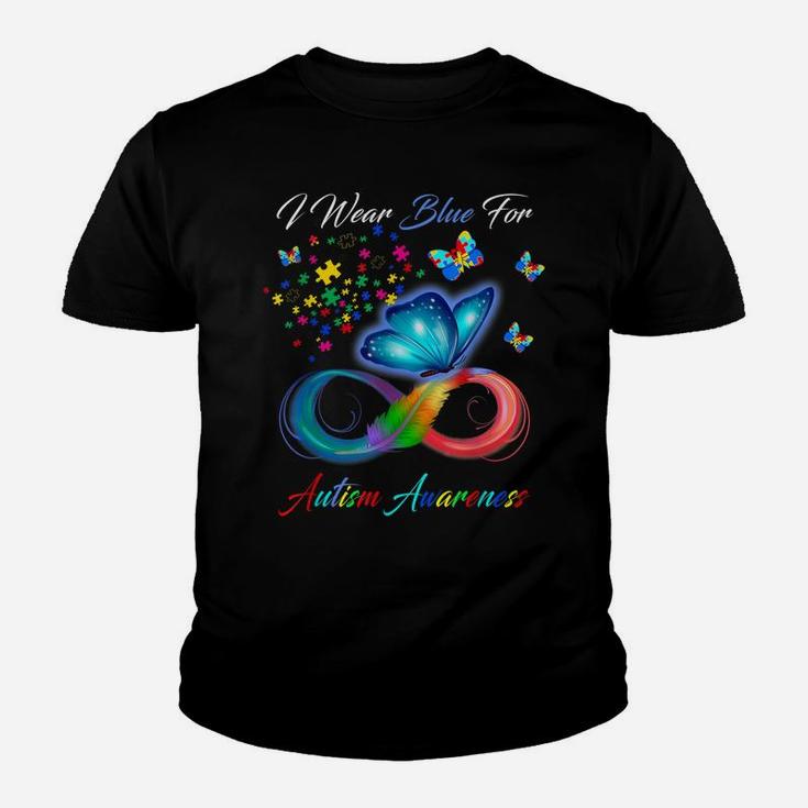 Autism Awareness - I Wear Blue For Autism Awareness Gifts Youth T-shirt