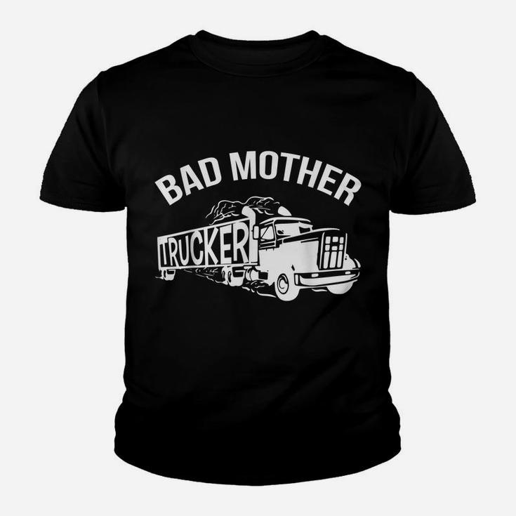 Bad Mother Trucker Black Youth T-shirt