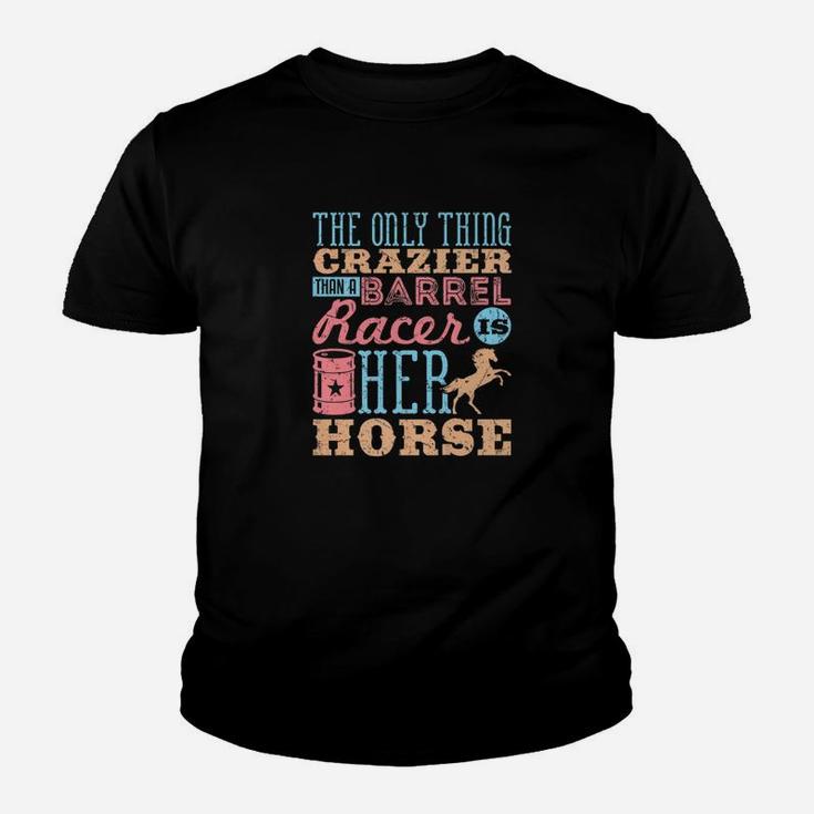 Barrel Racing Horse Gifts For Barrel Racers Crazy Youth T-shirt