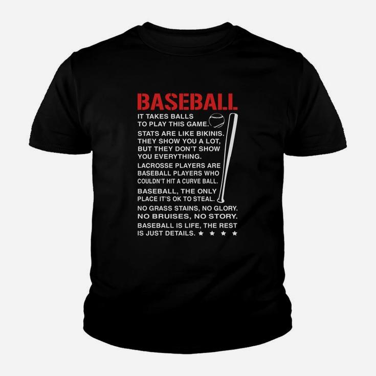 Baseball Is Life ,the Rest Is Just Details Youth T-shirt