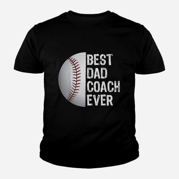 Best Dad Coach Ever Funny Baseball For Sport Lovers Youth T-shirt
