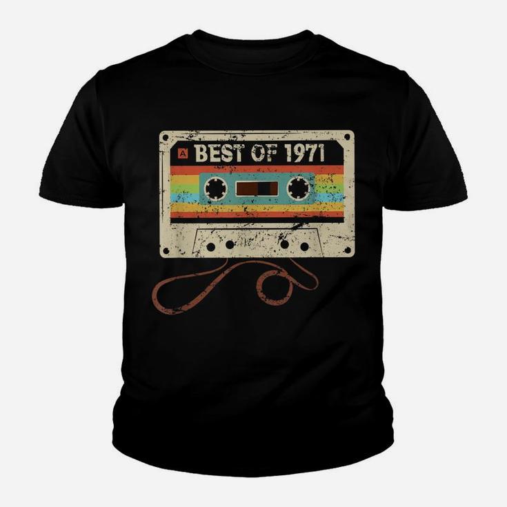 Best Of 1971 Funny Vintage 49Th Birthday Gift For Men Women Youth T-shirt