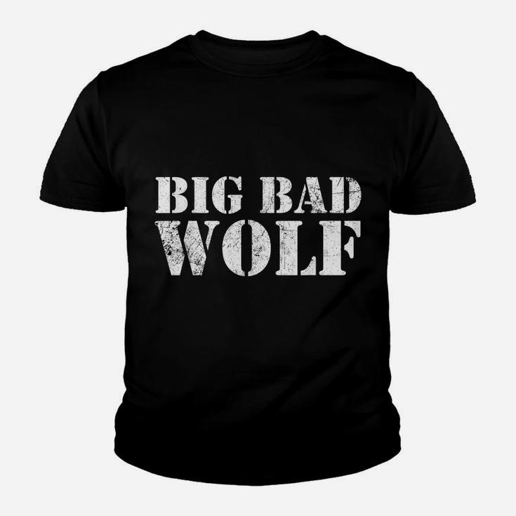 Big Bad And Wolf Funny Wolves Werewolf Cool Dog Gift Youth T-shirt