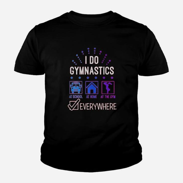 Big Girls I Do Gymnastics Everywhere Fitted Youth T-shirt