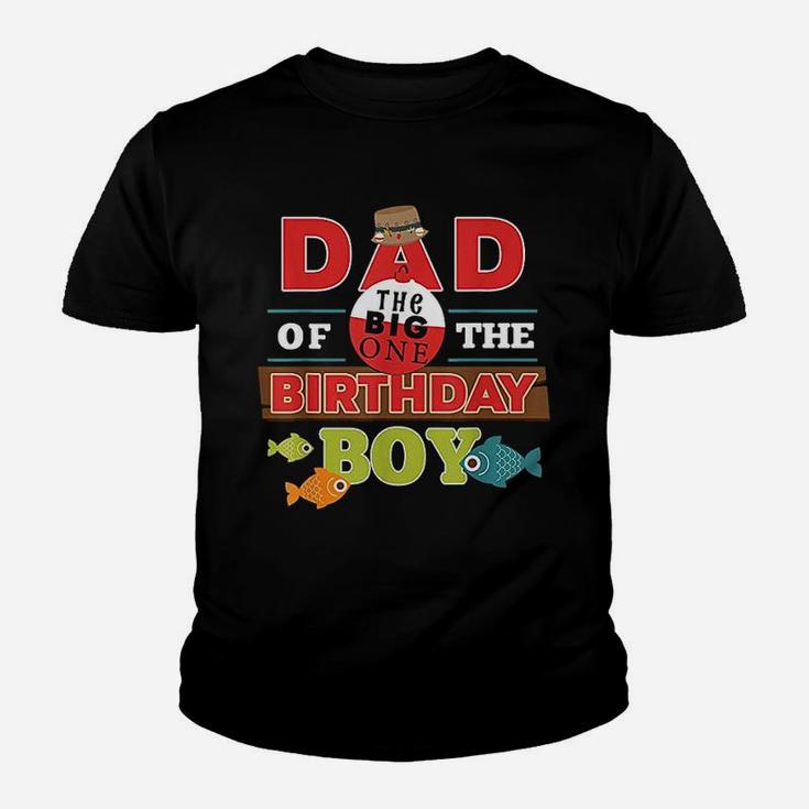 Big One Fishing Theme Dad Of The Birthday Boy Youth T-shirt