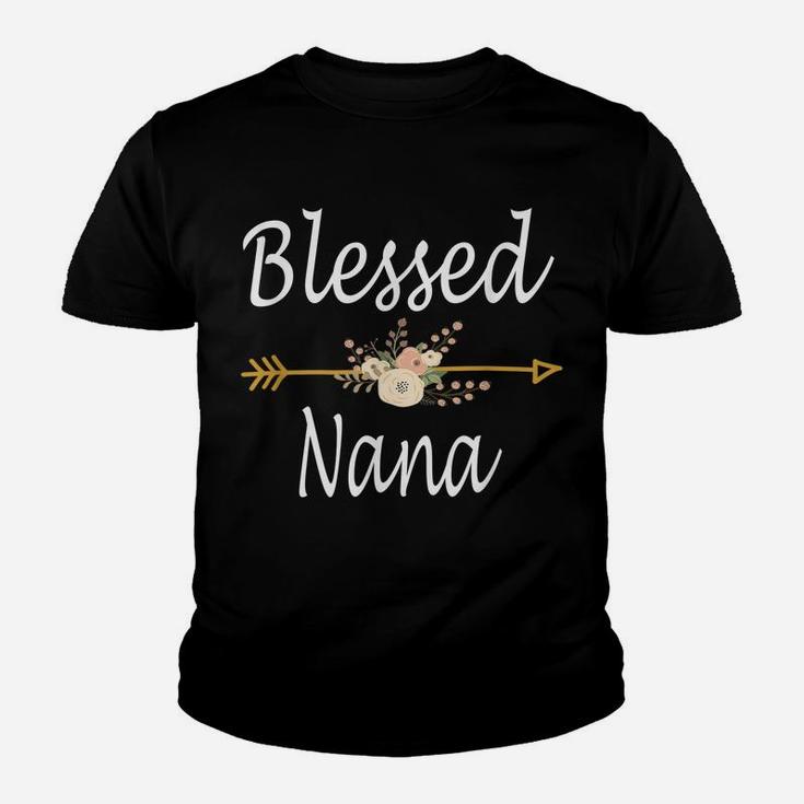 Blessed Nana Shirt Cute Thanksgiving Christmas Gifts Youth T-shirt