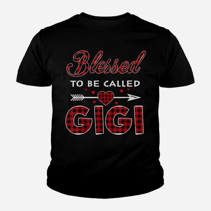 Blessed To Be Called Gigi-Buffalo Plaid Grandma Christmas Youth T-shirt