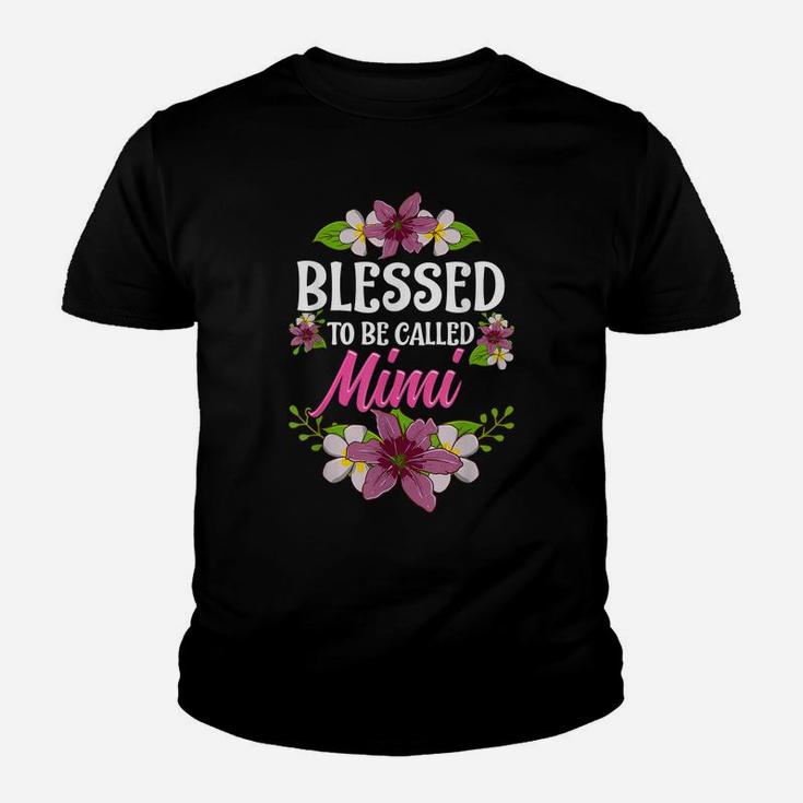 Blessed To Be Called Mimi Shirt Thanksgiving Christmas Youth T-shirt