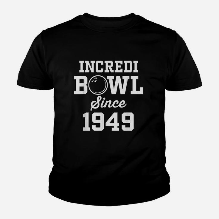 Bowling Gift For 72 Year Old Bowler 1949 72nd Birthday Youth T-shirt