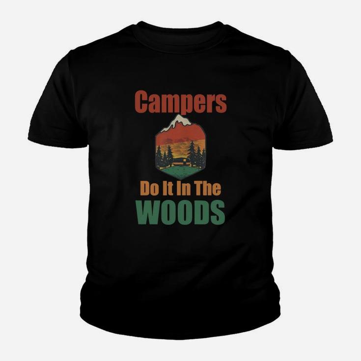 Campers Do It In The Woods Funny Camping T-shirt Youth T-shirt