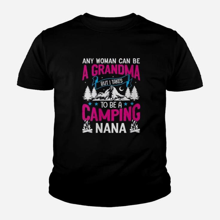 Camping Nana Grandma Funny Mothers Day Gift Youth T-shirt
