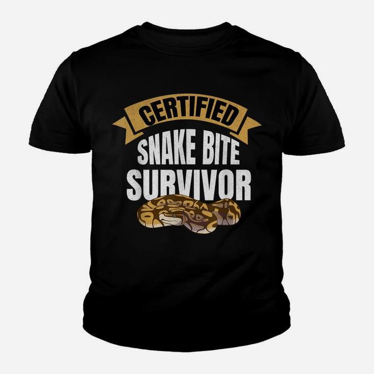 Certified Snake Bite Survivor | Funny Get Well Soon Gift Youth T-shirt