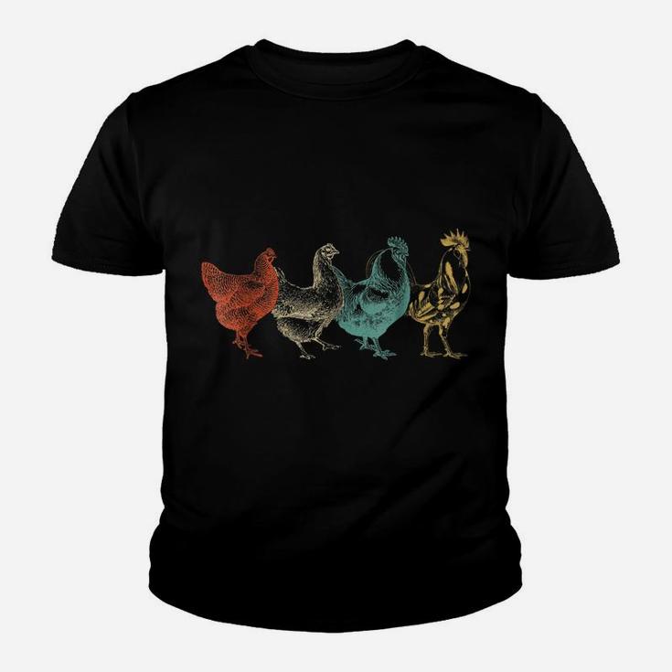 Chicken Vintage T Shirt Funny Farm Poultry Farmer Gifts Tees Youth T-shirt