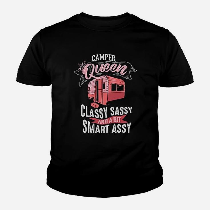 Cool Camper Queen Classy Sassy Smart Assy Youth T-shirt