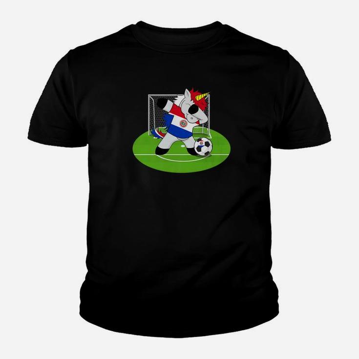 Dabbing Soccer Unicorn Paraguay Paraguayans Football Youth T-shirt