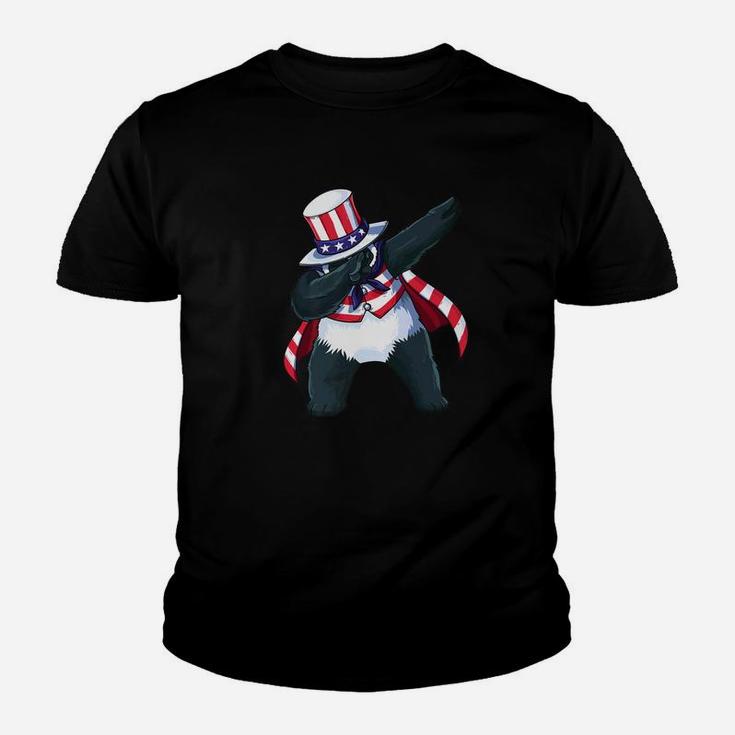 Dabbing Uncle Sam Panda Shirt Dab Dance 4th Of July Youth T-shirt