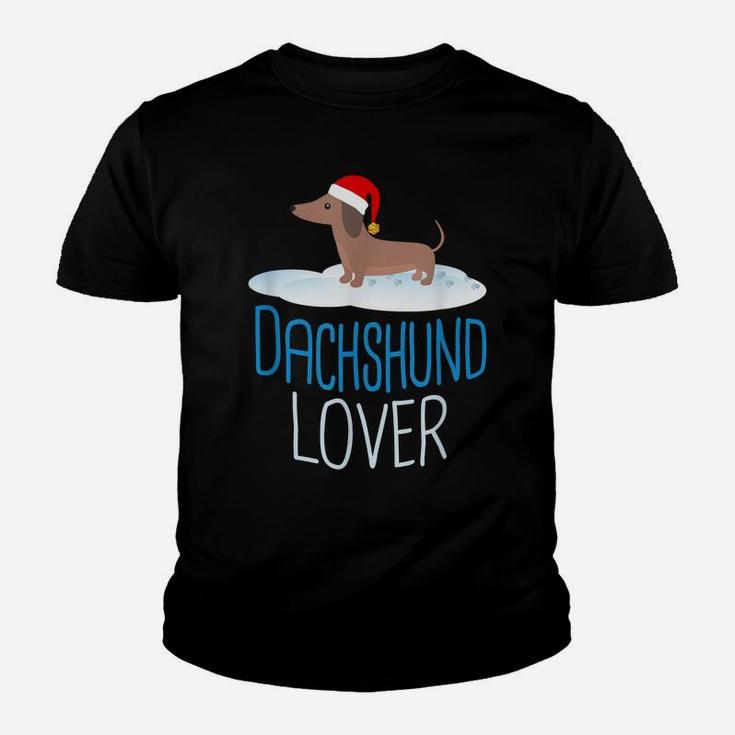 Dachshund Lover Christmas  Holidays Weiner Dog Tee Youth T-shirt