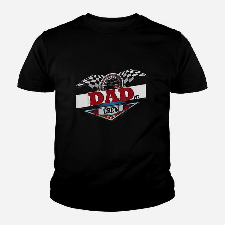 Dad Pit Crew For Car Racing Party Matching Costume Youth T-shirt