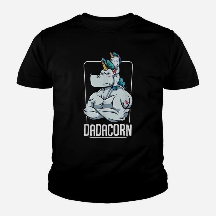 Dadacorn - Proud Unicorn Dad And Baby Best Papa Ever Youth T-shirt