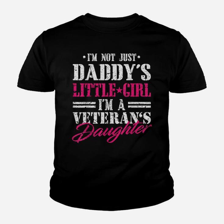 Daddys Little Girl Veteran Dad Veterans Day Gift Shirt Youth T-shirt
