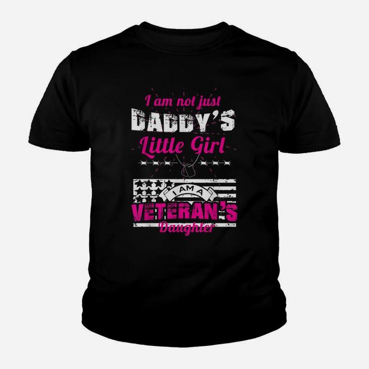 Daddy's Little Girl Veteran's Daughter T Shirt Youth T-shirt
