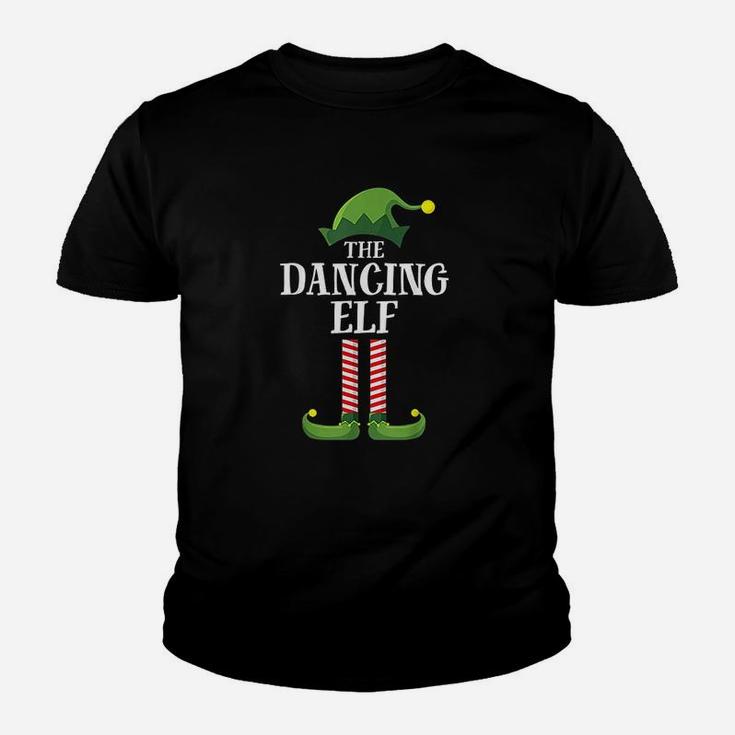 Dancing Elf Matching Family Group Christmas Party Youth T-shirt