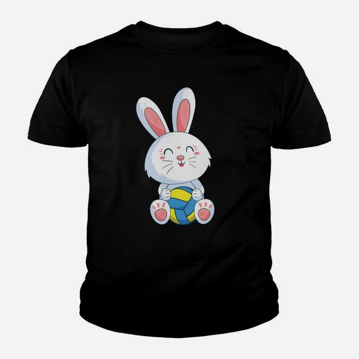 Easter Bunny Volleyball Ball Easter Day For Kids Youth T-shirt