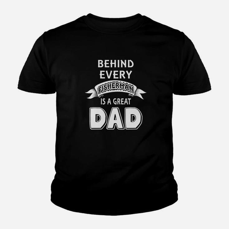 Fisherman Is A Great Dad Happy Fishing Fathers Day Gift Premium Youth T-shirt