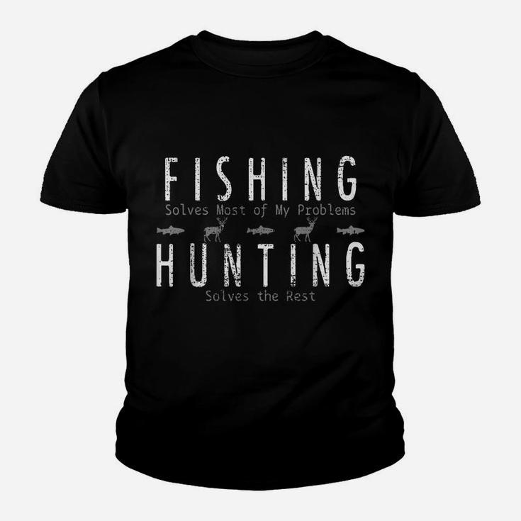 Fishing  Hunting Tshirt Hunter Tee Gift Hunt Youth T-shirt