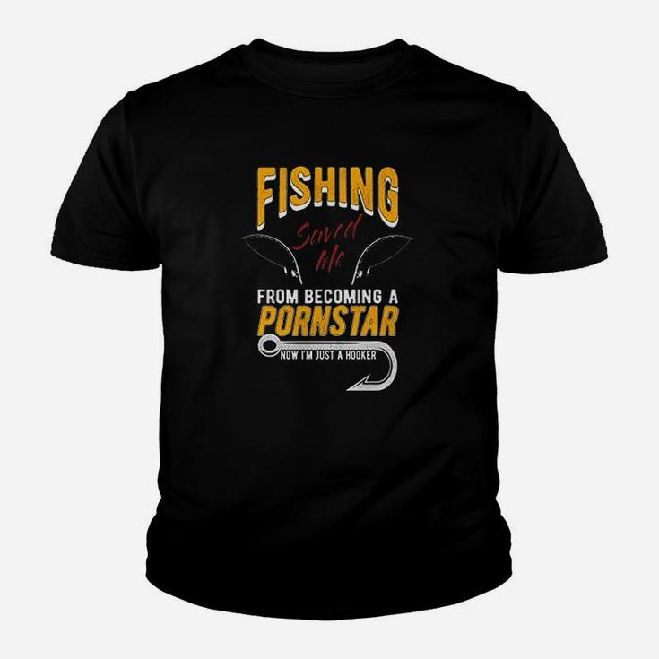 Fishing Saved Me I Am A Hooker Funny Gift Youth T-shirt
