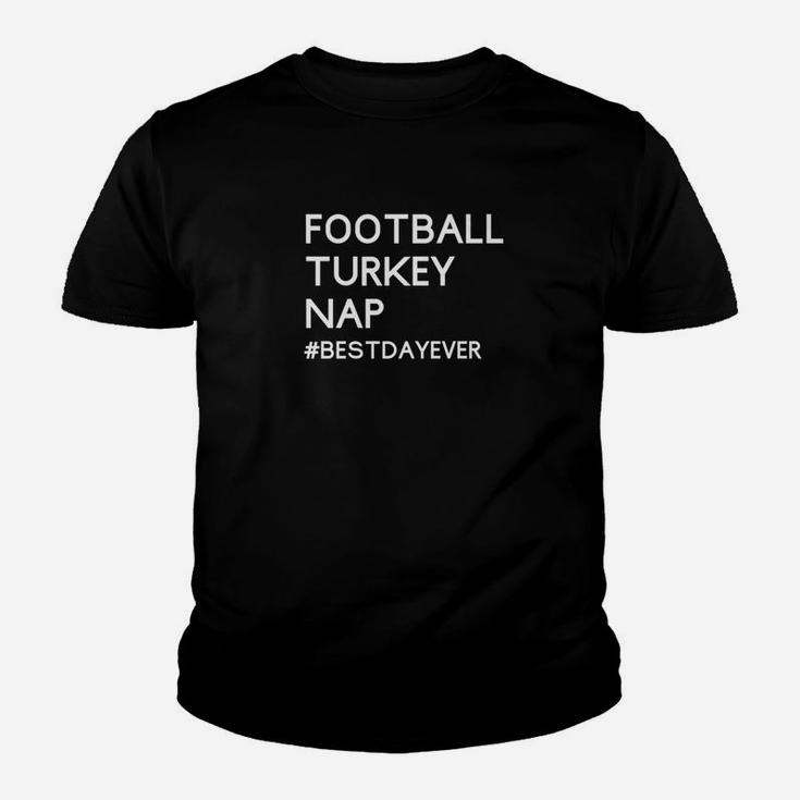 Football Turkey Nap Funny Thanksgiving Premium Youth T-shirt