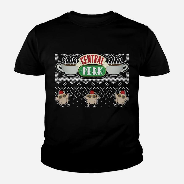Friends Christmas Central Perk Ugly Sweater Style Sweatshirt Youth T-shirt