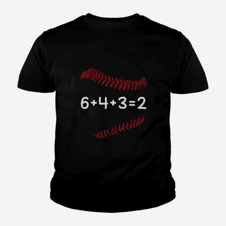 Funny Baseball Gift 643 2 Baseball Double Play Youth T-shirt