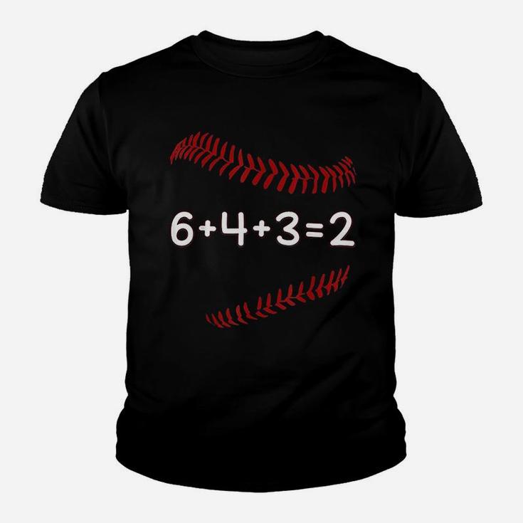 Funny Baseball Gift 643 2 Baseball Double Play Youth T-shirt