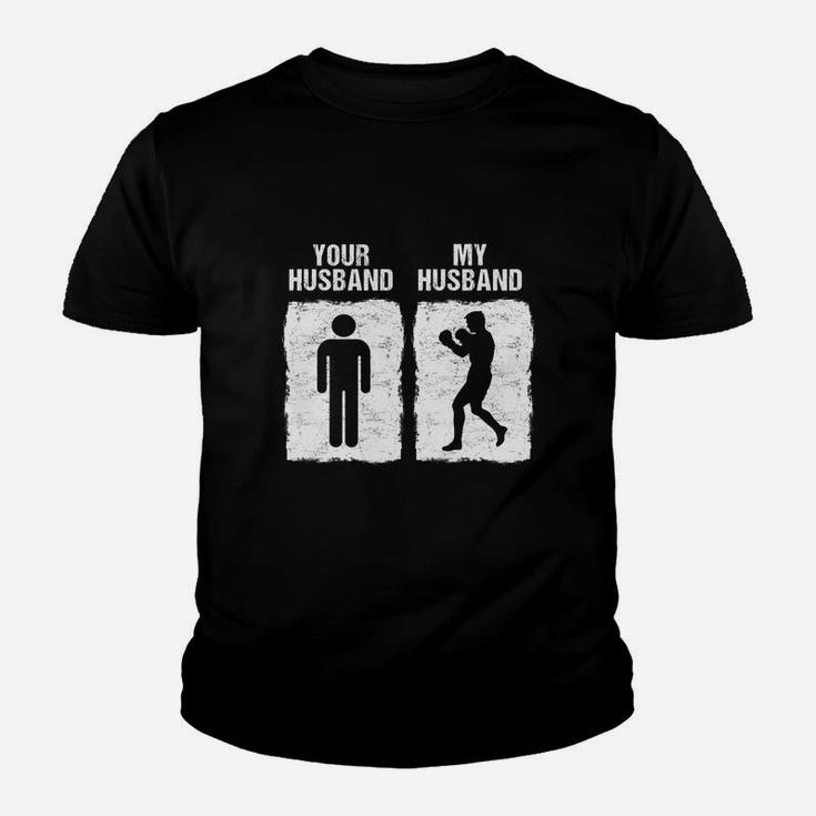 Funny Boxing My Husband Your Husband Wife Bride Boxer Youth T-shirt