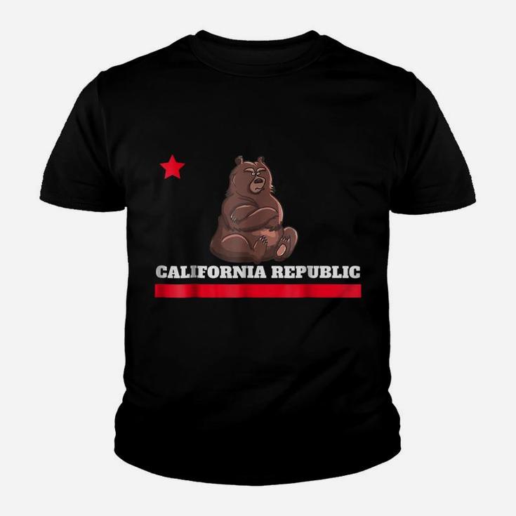 Funny California Republic State Flag Novelty Gift T Shirt Youth T-shirt