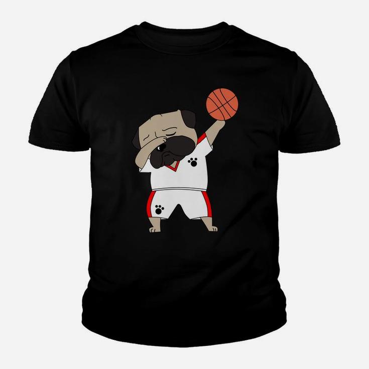 Funny Dabbing English Bulldog Basketball Cute Dab Hoodie Youth T-shirt
