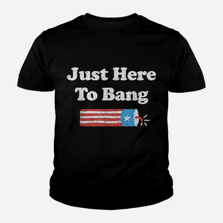 Funny Fourth Of July 4Th Of July I'm Just Here To Bang Youth T-shirt