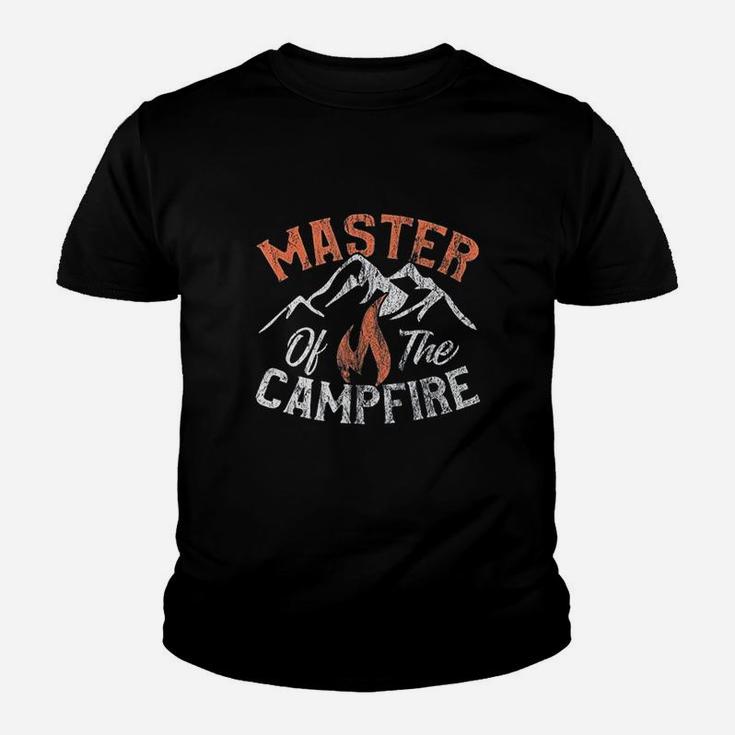 Funny Outdoor Camping Gifts Men Women Master Of Campfire Youth T-shirt