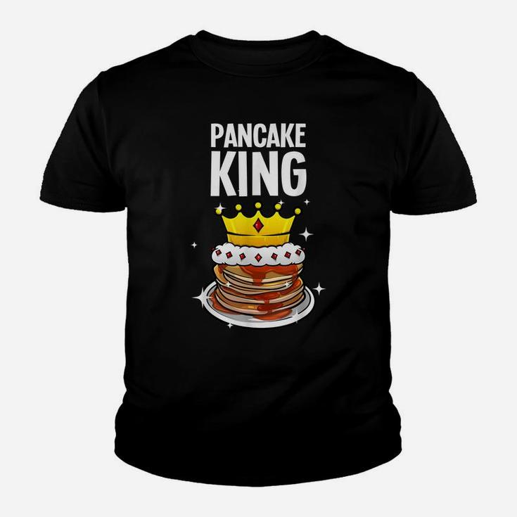 Funny Pancake King Design For Pancake Lover Men Dad Boys Youth T-shirt
